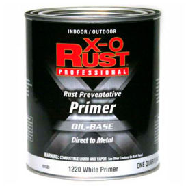 X-O Rust Oil Base Primer White Metal Primer Quart - 151533 151533