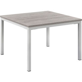 Interion® Wood End Table with Steel Frame - 24