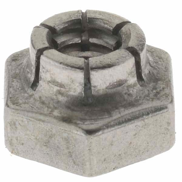 Hex Lock Nut: Expanding Flex Top, Grade 18-8 Stainless Steel, Uncoated MPN:440032