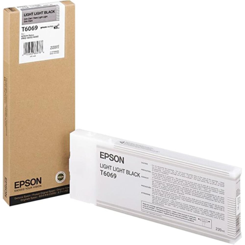 Epson Original Ink Cartridge - Inkjet - Light Black - 1 Each MPN:T606900