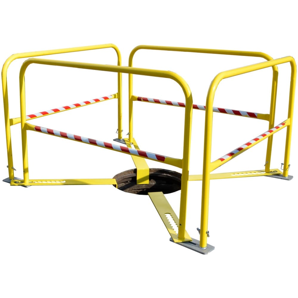 Manhole Equipment & Accessories, Material: Steel , Color: Yellow , Collapsibility: Non-Collapsible , Overall Length: 78.00in , Includes: 5' Swing Gate  MPN:427-001-001