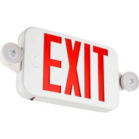 Sunlite® LED Emergency Exit Sign with 90 Minute Battery Power Back-Up 2.4W 120-277V White 05279-SU