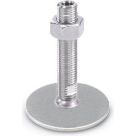 Leveling Foot - Threaded - 2700 Lbs. Capacity - 40mm Base Dia. - J.W. Winco 41-40-M16-100-D0-UK 41-40-M16-100-D0-UK