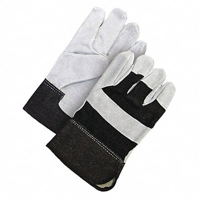 Leather Gloves Safety Cuff L PR MPN:30-1-1008B-K