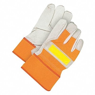 Leather Gloves Safety Cuff L PR MPN:40-1-287-K