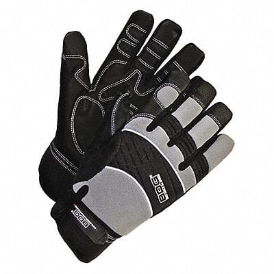 Mechanics Gloves Black/Gray Slip-On L PR MPN:20-1-10008-L-K