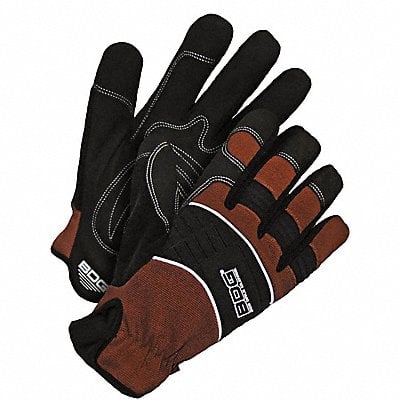 Gloves Black/Brown Shirred Slip-On S PR MPN:20-1-10009-S-K