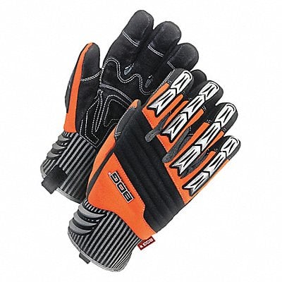 Mechanics Gloves Black/Orange Knit S PR MPN:20-1-10690-S-K