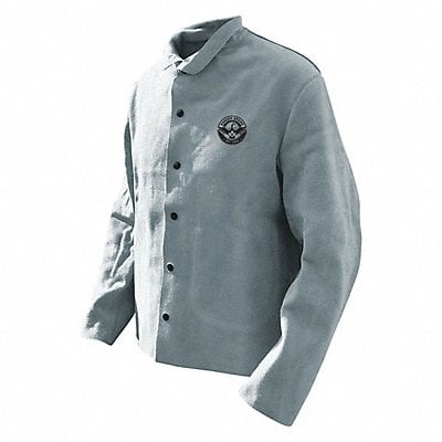 Welding Jacket Gray Split Cowhide 2XL MPN:64-1-40P-X2L