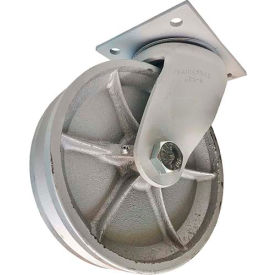 Fairbanks Heavy-Duty Swivel Caster 25-6-VG - V-Groove 6