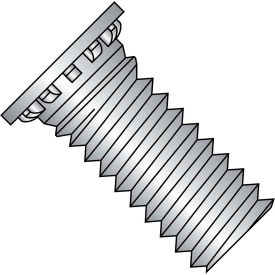 3/8-16X1  Self Clinching Stud 12 Rib Full Thread 300 Series Stainless Steel Pkg of 250 3716SCN300