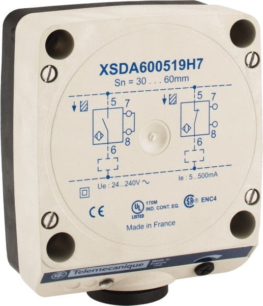 Inductive Proximity Sensor: Rectangular, 60 mm Detection Distance MPN:XSDA600519H7