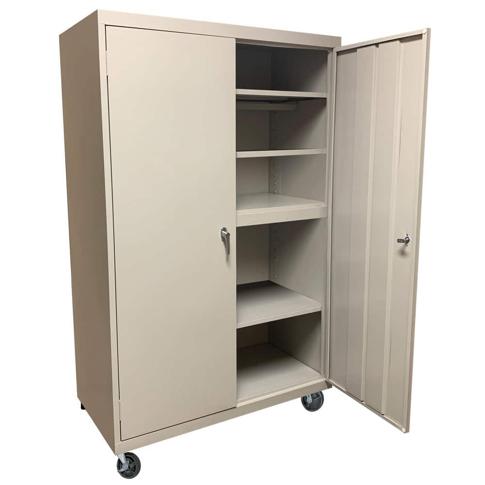 Storage Cabinets, Cabinet Type: Mobile Storage, Lockable Storage , Cabinet Material: Steel , Width (Inch): 48in , Depth (Inch): 24in  MPN:MAAH-48782RB-P