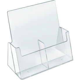 Approved 252386 Tri-Fold Brochure Holder 2 Pocket 9-3/16