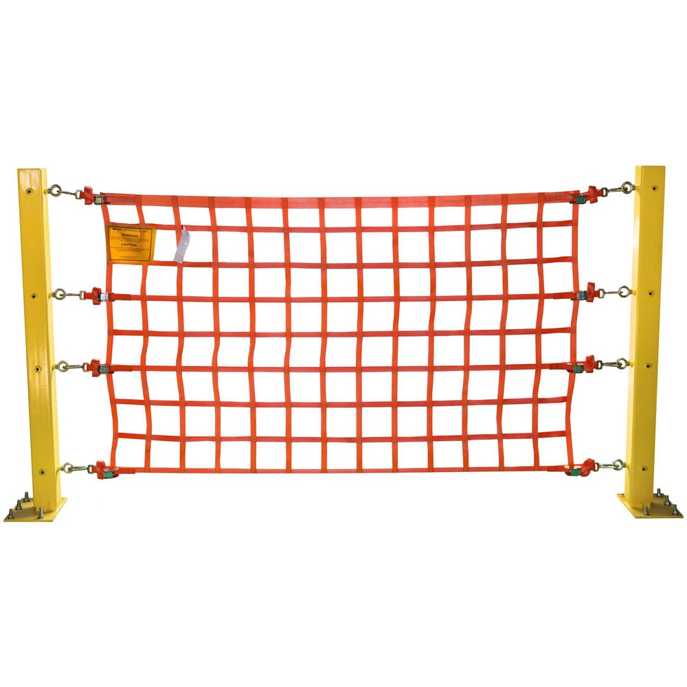 Multi-Purpose Fence & Net, Type: Loading Dock Safety Netting , Mesh Size: 6 in , Color: Safety Orange , Material: Polyester  MPN:OHPW432-P