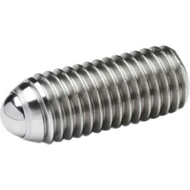 J.W. Winco 605-M10-16-AN Set Screw w/ Full Ball - M10 x 1.5 Thread - 16mm Thread Length 605-M10-16-AN