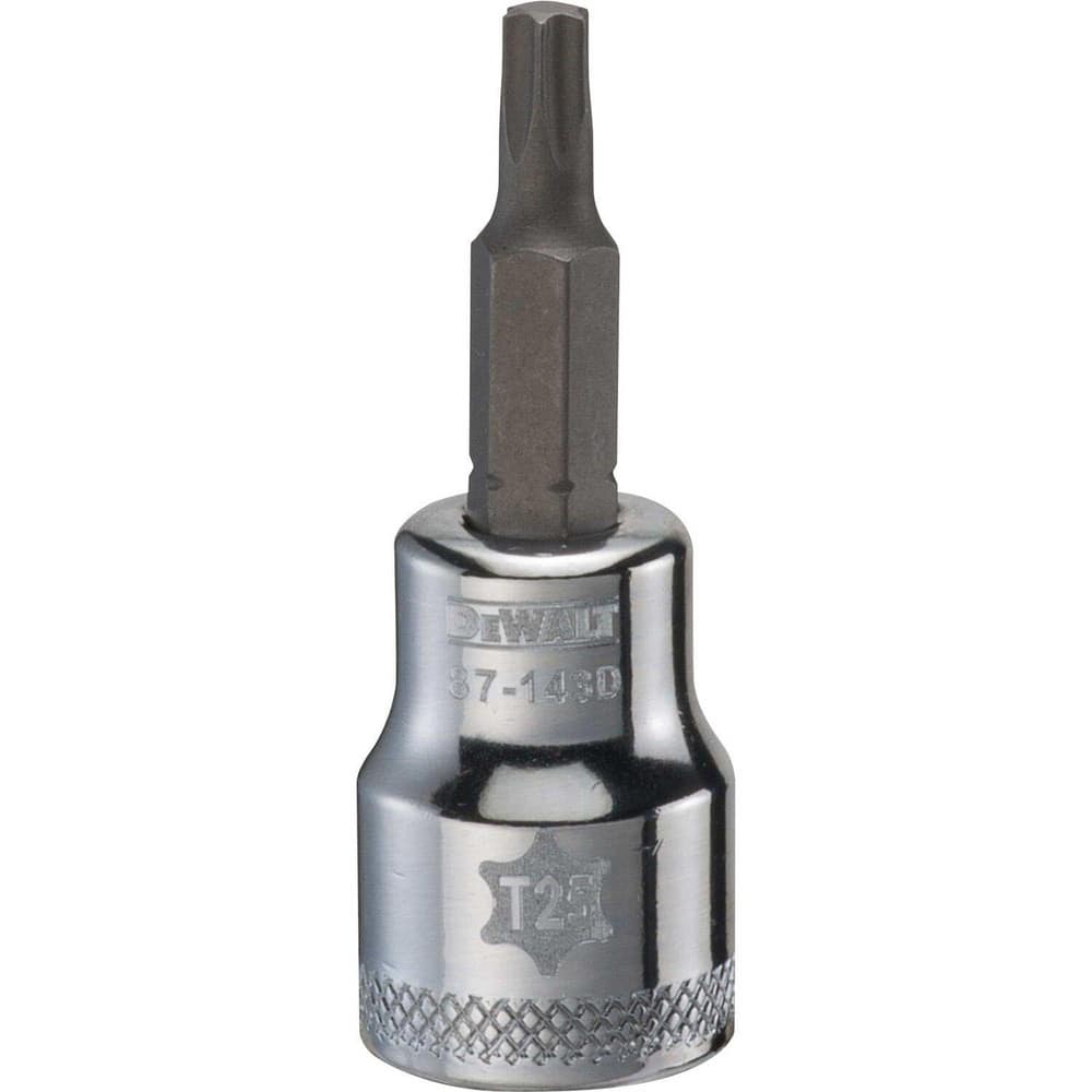 Hand Hex & Torx Bit Sockets, Socket Type: Torx Bit Socket , Drive Size (Fractional Inch): 3/8 , Torx Size: T25 , Bit Length (Inch): 3 , Insulated: No  MPN:DWMT87143OSP