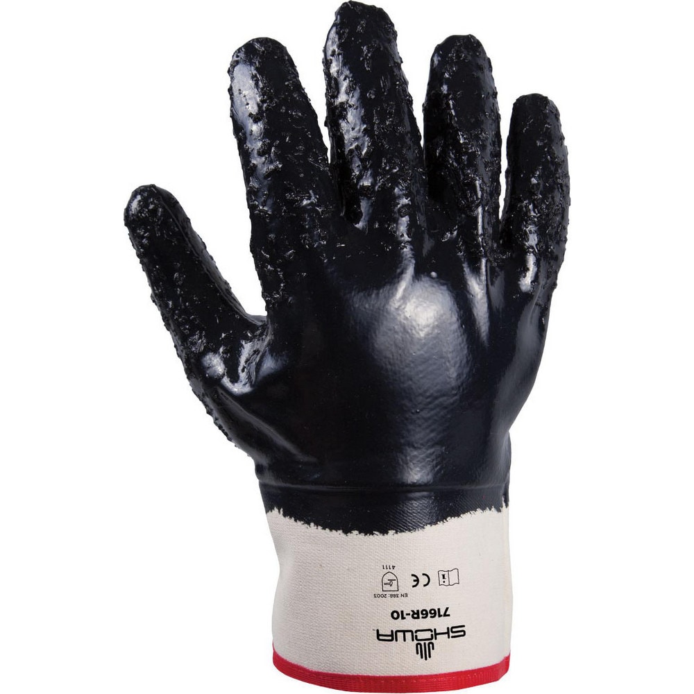 Work & General Purpose Gloves, Glove Type: General Purpose , Application: Guttering Water Sewage Treatment , Glove Material: Nitrile/Cotton  MPN:7166R-09