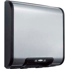 Bobrick® TrimLine™ Automatic Surface Mount Hand Dryer ADA Compliant Black Stainless115V B-7128 115V