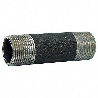 Black Pipe Nipple Threaded 3/8x6 In MPN:0330011800