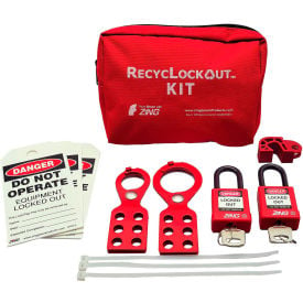 ZING RecycLockout Lockout Tagout Kit 11 Component General Application 7119 7119