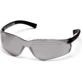 Ztek® Safety Glasses Silver Mirror Lens  Silver Mirror Frame - Pkg Qty 12 S2570S