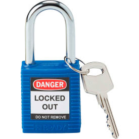 Brady® 99556 Safety Lockout Padlock With Label 1-1/2