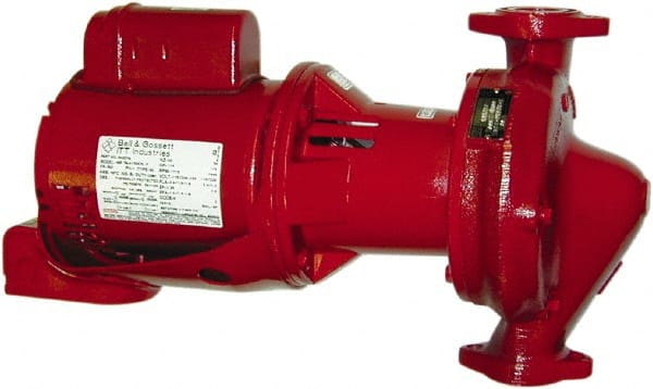 1/2 hp, 1 Phase, Cast Iron Housing, Bronze Impeller, Inline Circulator Pump MPN:1EF004LF