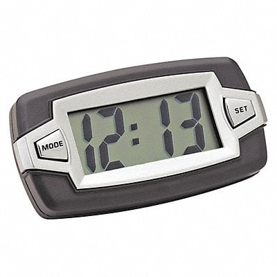 Digital Clock Indicator Black/Silver MPN:37007-8