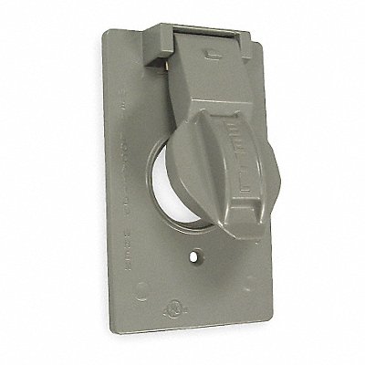 Weatherproof Cover Die-Cast Zinc Gray MPN:5155-0