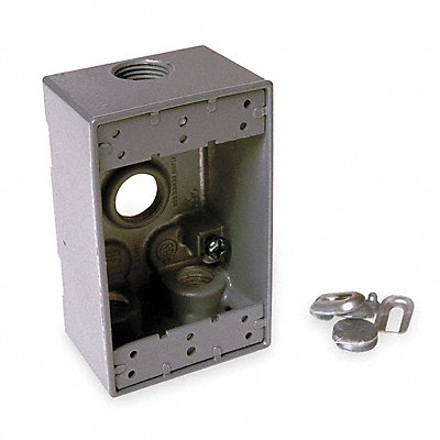 Weatherproof Box 1Gang 4Inlet Alum MPN:5321-0