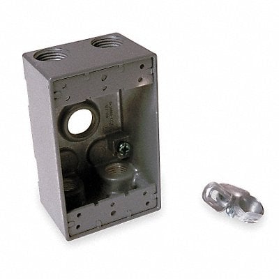 Weatherproof Box 1/2 in Hub Aluminum MPN:5322-0