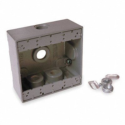 Weatherproof Box 2Gang 4Inlet MPN:5335-0