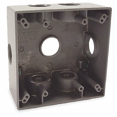 Weatherproof Box 7 Inlets Aluminum MPN:5346-0