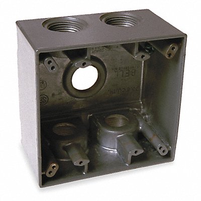 Weatherproof Box 3/4 in Hub 5Inlet MPN:5388-0