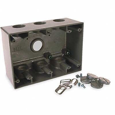 Weatherproof Box 3/4 in Hub 7 Inlets MPN:5390-0