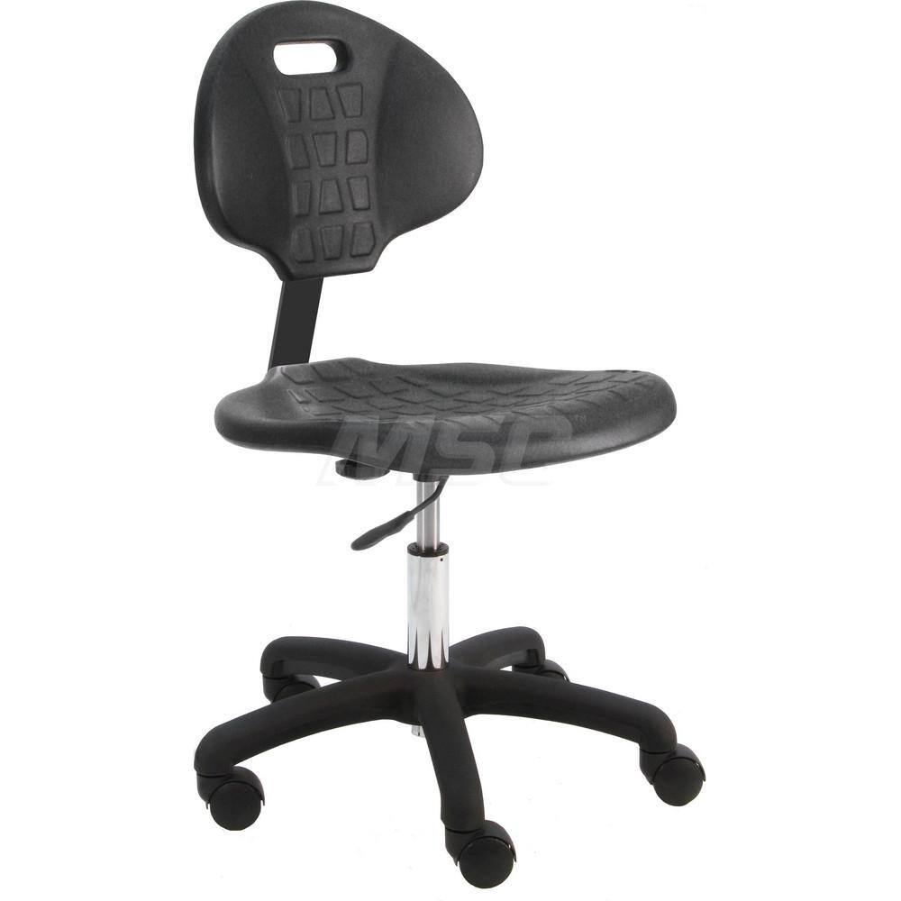 Task Chair: Polyurethane, Black MPN:LNS-U-1L