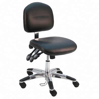 Ergonomic Chair Vinyl Black MPN:LAS-DCR-TLC-WW-BLACK