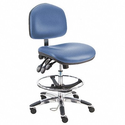 Ergonomic Chair Vinyl Blue MPN:WAT-DCRB-TLC-WW-BLUE