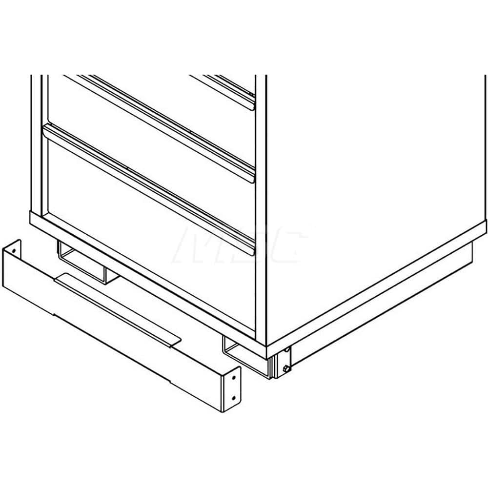 Cabinet Components & Accessories, Accessory Type: Fork Truck Base , Overall Depth: 28in , Overall Height: 4in , Material: Steel , Load Capacity: 2000  MPN:DCB-FT30W28D-BF