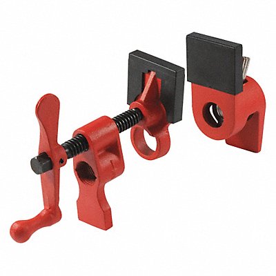 Pipe Clamp Cast Iron 1/2 in Bar Size MPN:PC12-2