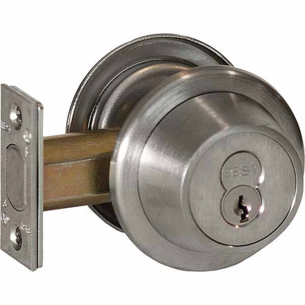 Deadbolts, Deadbolt Type: Double Cylinder , Finish: Satin Chrome-Plated , Lock Override: Key , Cylinder: 6 or 7 Pin  MPN:7T27M626