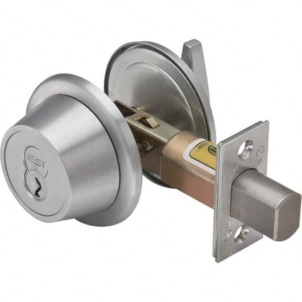 Deadbolts, Deadbolt Type: Single Cylinder , Finish: Satin Chrome-Plated , Lock Override: Key , Cylinder: 6 or 7 Pin  MPN:7T37KSTK626