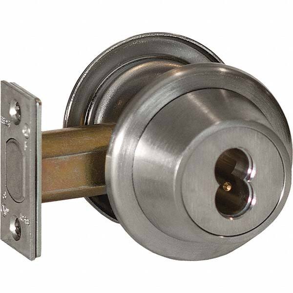 Deadbolts, Deadbolt Type: Double Cylinder , Finish: Satin Chrome-Plated , Lock Override: Key , Cylinder: 6 or 7 Pin  MPN:8T27MSTK626