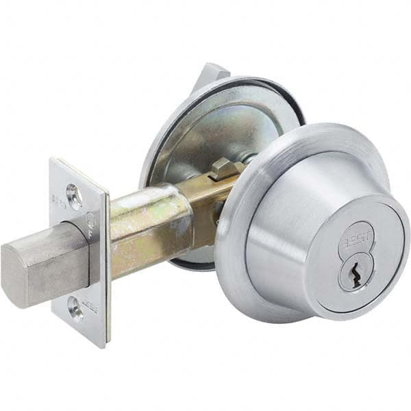 Deadbolts, Deadbolt Type: Single Cylinder , Finish: Satin Chrome-Plated , Lock Override: Key , Cylinder: 6 or 7 Pin  MPN:8T27SSTK626