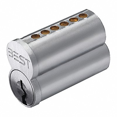 Interchangeable Core Satin Chrome 6 Pins MPN:1C6R1626