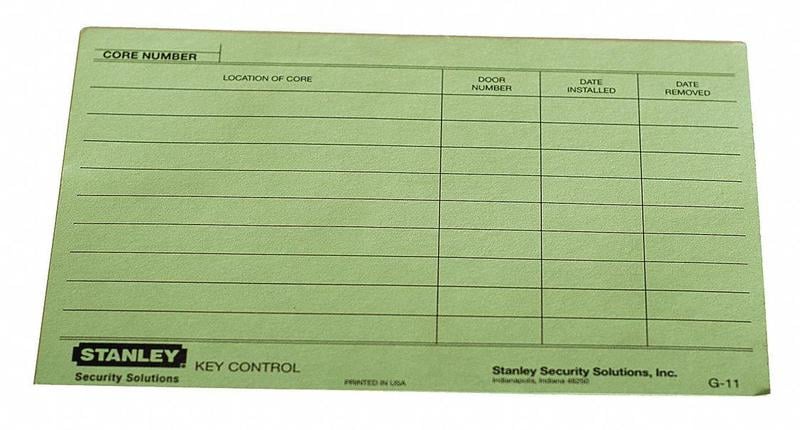 Key Authorization Card Paper For Keys MPN:G11