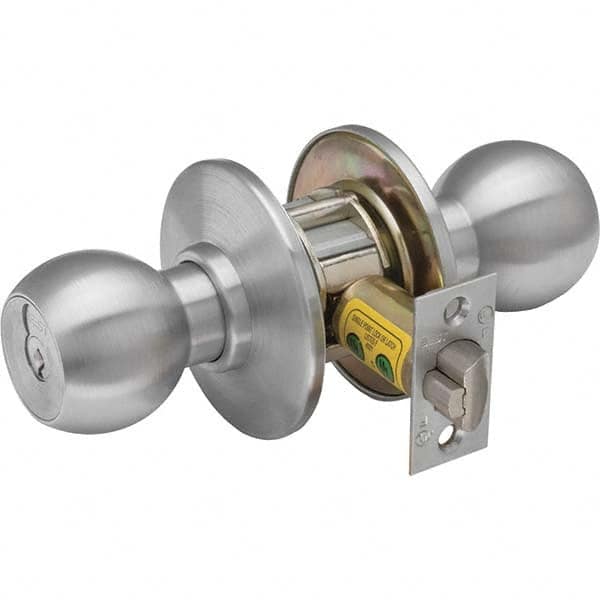 Knob Locksets, Cylinder Type: Keyless , Type: Privacy , Door Thickness: 1 3/8 - 2 , Material: Brass , Finish/Coating: Satin Chrome, Satin Chrome  MPN:8K30L4CS3626