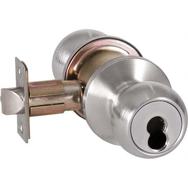 Knob Locksets, Cylinder Type: Tumbler , Type: Entrance , Door Thickness: 1 3/8 - 2 , Material: Brass , Finish/Coating: Satin Chrome, Satin Chrome  MPN:8K37AB4CS3626