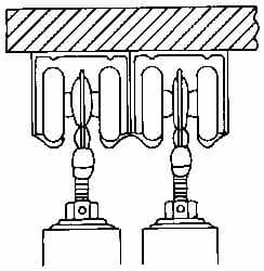 Tracks, Type: Bypass Door Set , Material: Aluminum , Description: Hardware Door Tractor Set , Size: 4 , Capacity: 125 lb  MPN:711405664